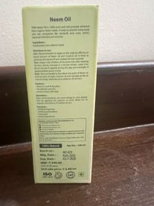 Cold Pressed Neem Oil