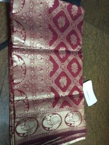 Elegant Maroon Saree