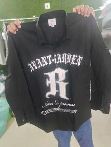 Black Graphic Print Shirt