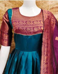 Elegant Ethnic Gown with Dupatta