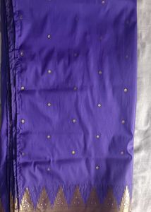 Purple Silk Saree