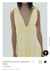 ZARA short Dress With Bows