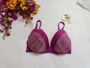 🇳🇿💫🎀Stylish Purple Plaid Bra