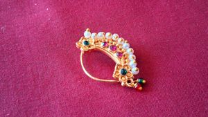Maharashtra Press Nose Pin ( Pack Of 1 )