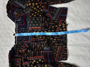 Padded Printed Crop Top