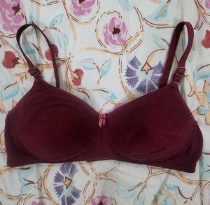 Padded Maroon Red Bra