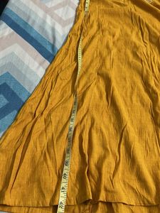 Soch (S)  Mustard Embroidered Kurti