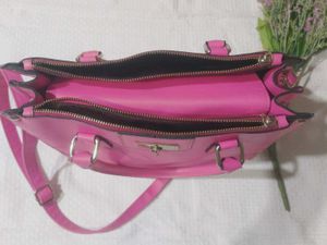 Hot Pink Top Handle Bag