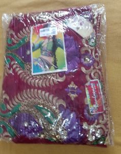 Elegant Maroon Embroidered Saree