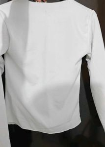 White Long Sleeve Top