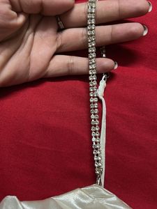 White Satin Chain Top