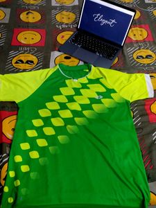 Green & Yellow Sports T-Shirt