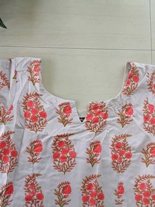 Floral Print A Line Frock
