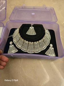 Sparkling Silver Statement Jewelry Set