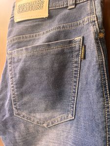 Blue Denim Cargo Jeans