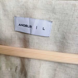 ANOBLR Minimalist Linen Button-Down
