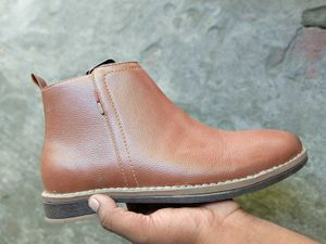 Men's Brown Leather Ankle Boots