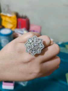 GIVA Petals Floral Silver Ring
