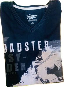 Roadster Black T-Shirt (size-40)