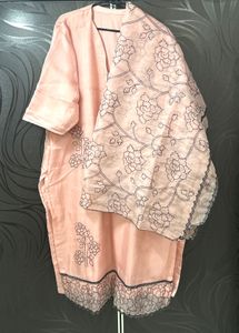Peach Kurta Set