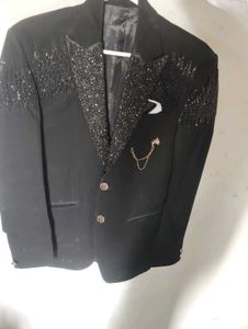 Moti Ki Kadai Wala Black Blazer With Pant