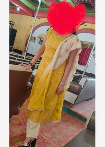 Yellow Embroidered Kurta Set