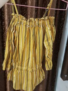 Striped Off-Shoulder Top