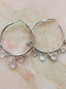 Sparkling Silver Earrings