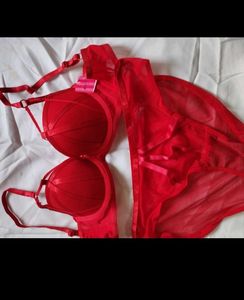 Red Lingerie Set