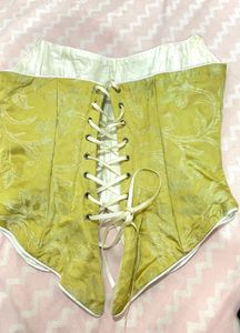 Gold Floral Corset Top