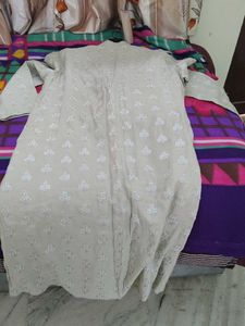 raymonds Embroidered Cotton Kurta