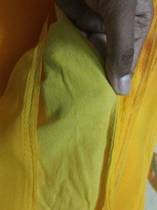 Bright Yellow Saree