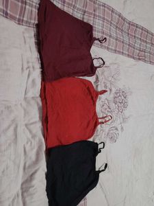 3-Pack Spaghetti Strap Tank Tops