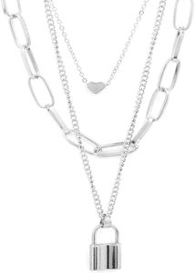 Silver-Plated  Multi layer Chain