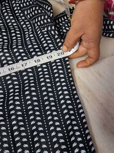 Printed Black Kurta L Size