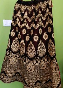 Velvet Bridal Lehenga New With Tag