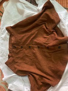 Shein Brown Corduroy Skirt