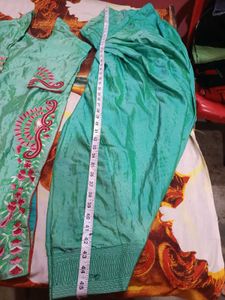 Elegant printed Embroidered Kurta patiyala salwar