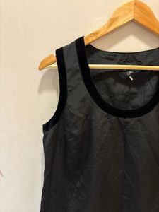 Elegant Velvet Trim  Top