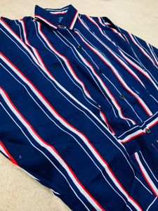 Striped Shirt Dress