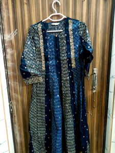 Elegant Blue Printed Kurta