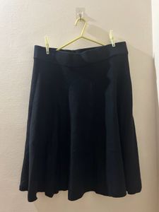 Ajio Top &amp; Black A-Line Midi Skirt