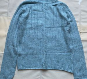 Blue Turtleneck Sweater