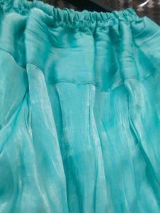 Teal Ethnic Skirt