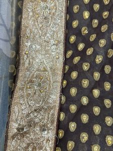 Elegant saree  brown color