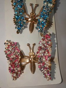 3D Butterfly Hair Clips Combo Of 5