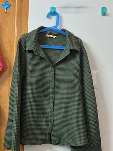 Green Button-Down Shirt