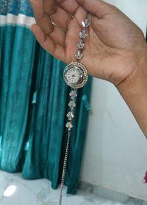 Elegant Beaded Bracelet Watch