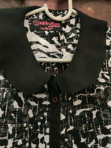 Printed Korean Neck Shirt