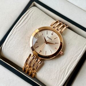 Fossil Rose Gold Women Wrist Watch